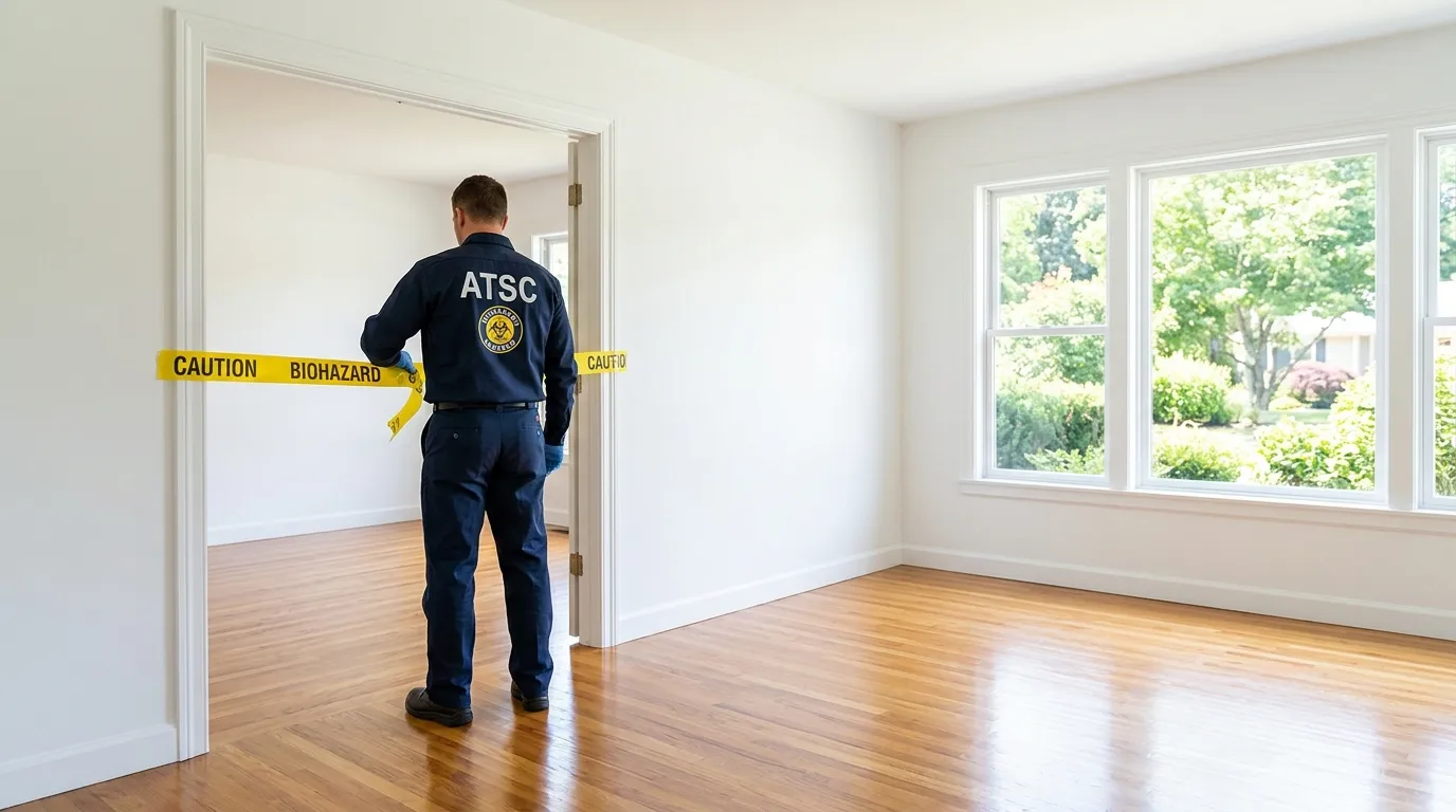 Certified biohazard cleanup crew performing Trauma Scene Cleanup in Pauoa